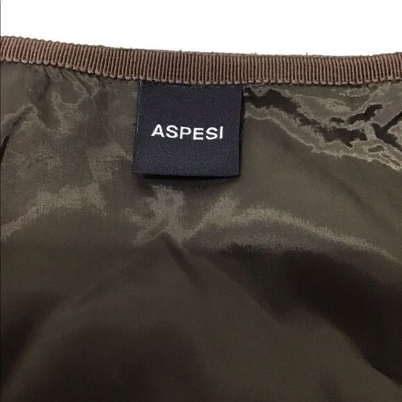 ASPESI Brown A-Line Midi Skirt  Size 42 - Picture 16 of 16